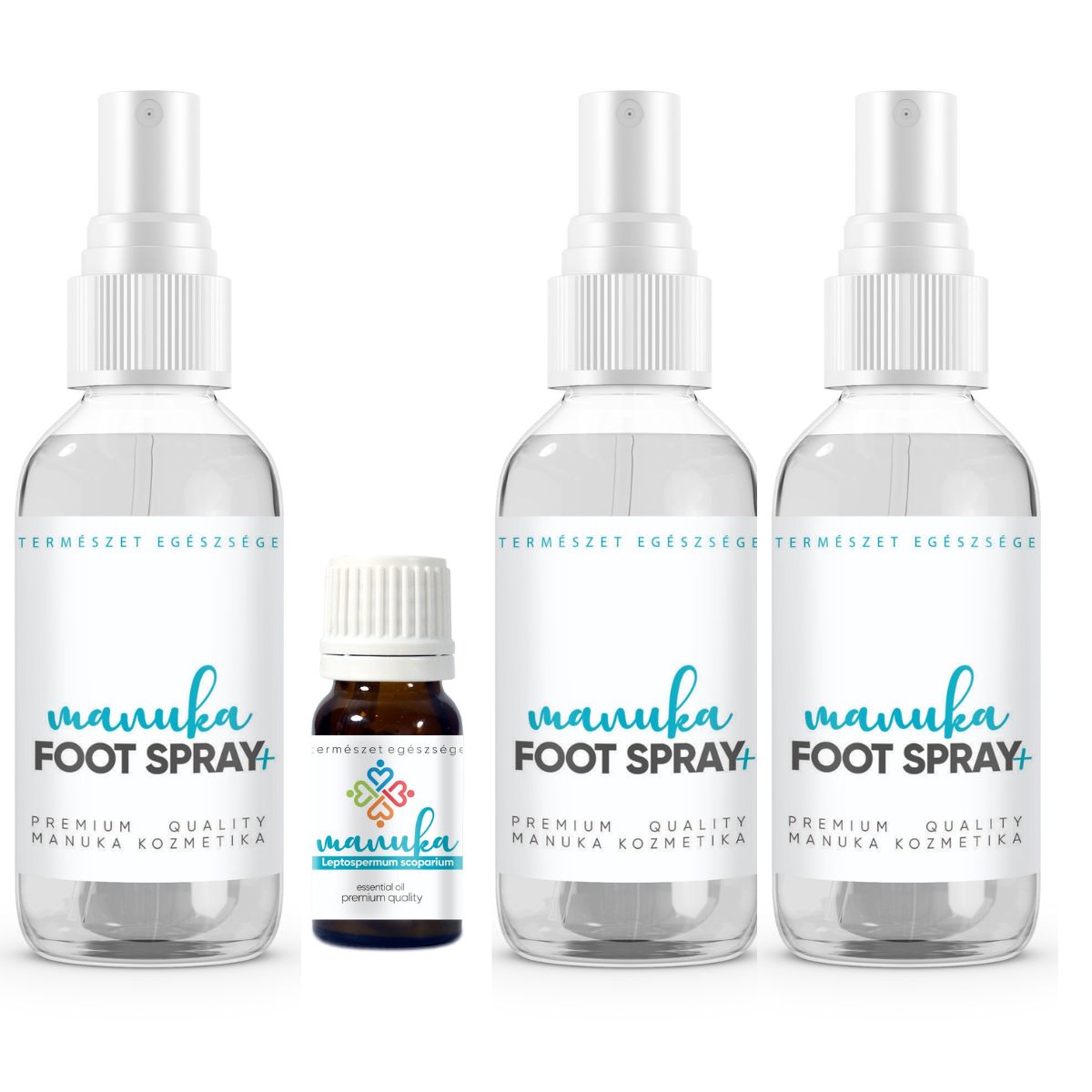 3 db MANUKA FOOT SPRAY  & MANUKA ILLÓOLAJ CSOMAG