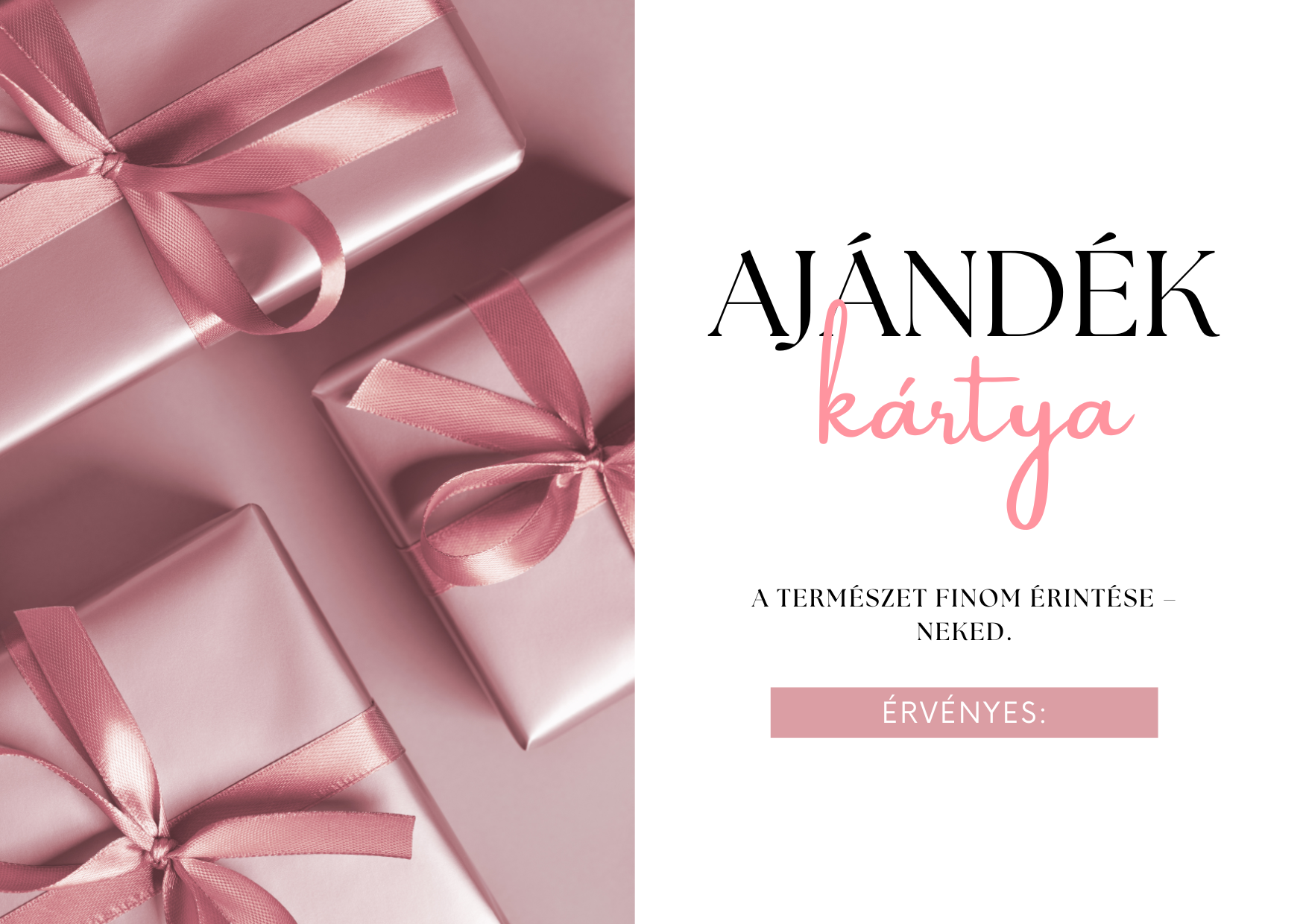 Ajándékkártya - természet egészsége