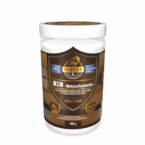 Prémium minőségű MSM por lovaknak | Támogatja a kötőszöveteket | 800 g kiszerelés | Természet Egészsége