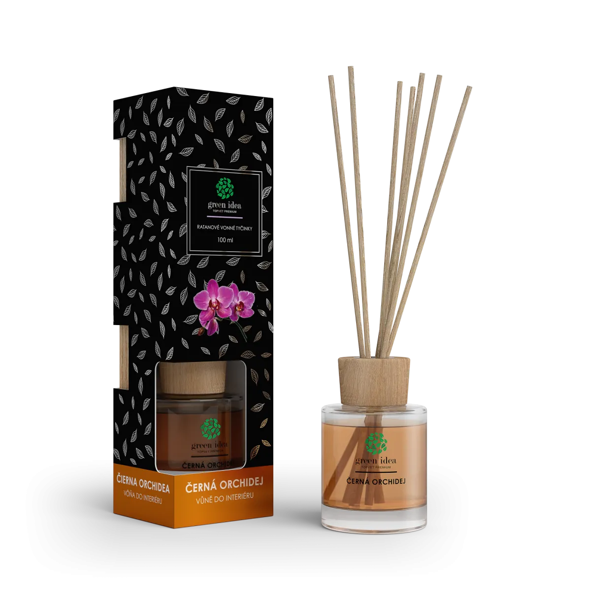 RATTAN PÁLCÁS ILLATOSÍTÓ FEKETE ORCHIDEA a kellemes relaxáció az otthon melegében