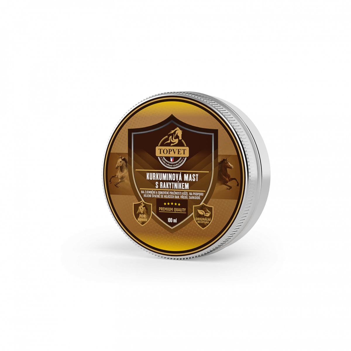 natúr kenőcs kurkumin és homoktövissel nehezen gyógyuló sebekre, sarcoid kezeléshez lovaknak