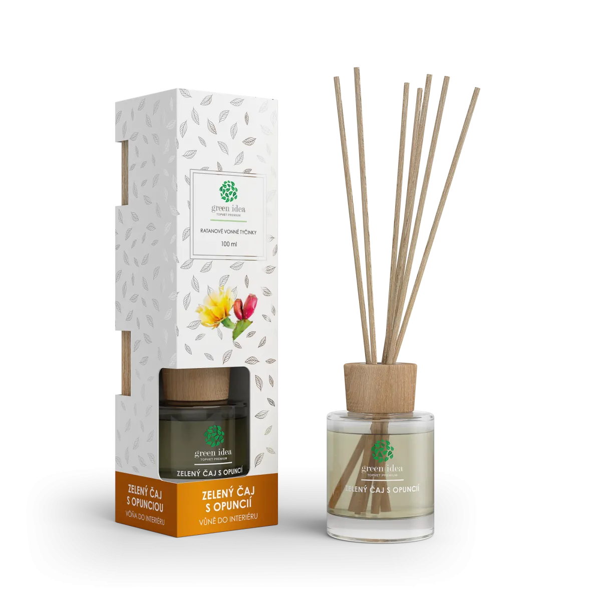 RATTAN PÁLCÁS ILLATOSÍTÓ ZÖLDTEA & OPUNCIA a kellemes relaxáció az otthon melegében