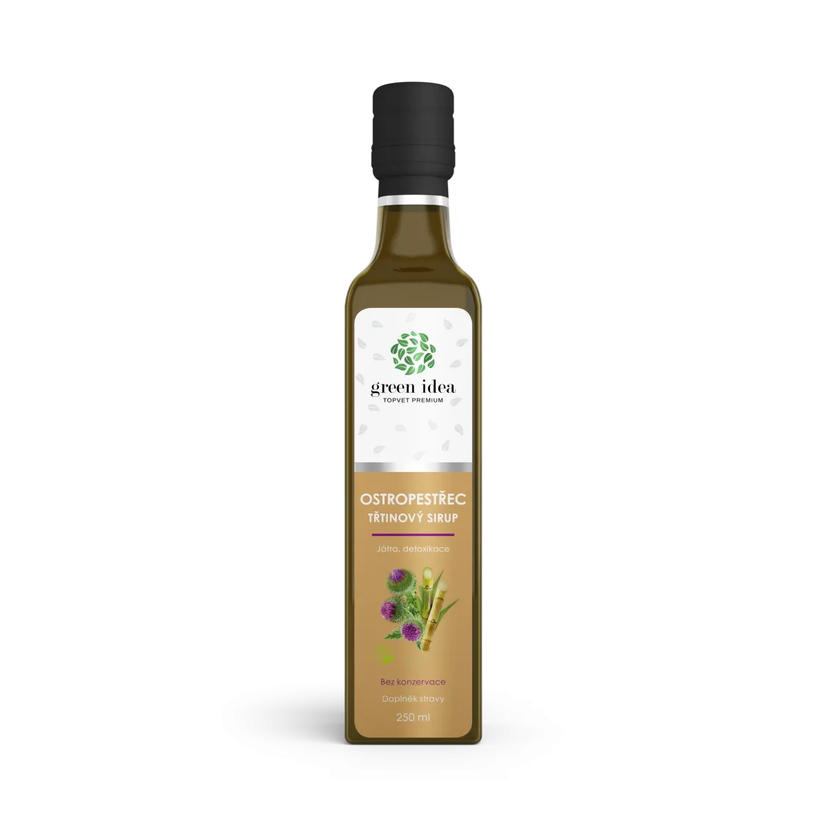 MÁRIATÖVIS SZIRUP nádcukorral, májvédelem, méregtelenítés