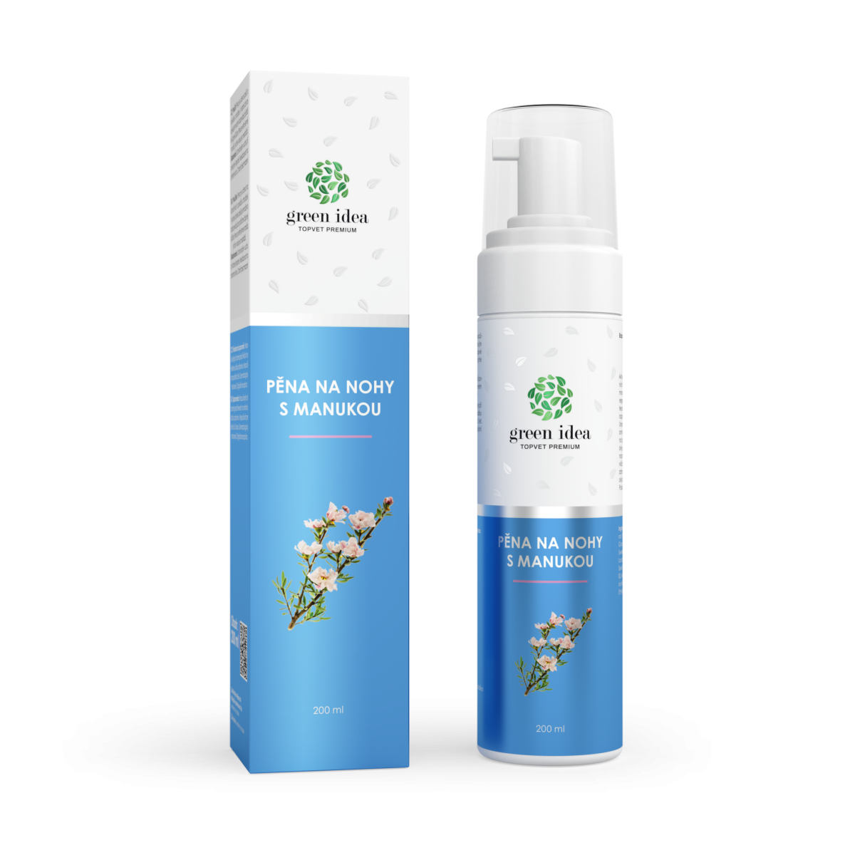 Lábápoló hab manuka illóolajjal, kendermag olajjal, babassu olajjal, panthenollal