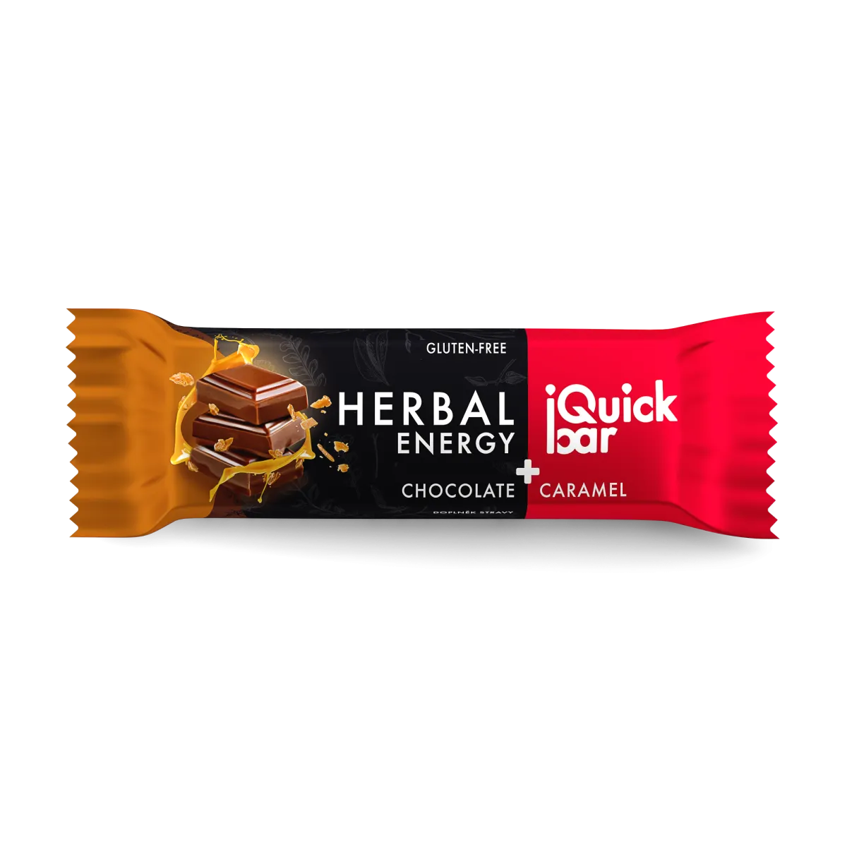 IQuick bar - csokoládé-karamell, gondolkodj okosan datolyarúd gyógynövényekkel