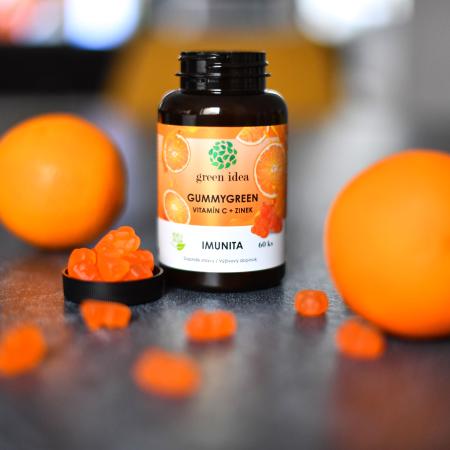 C VITAMIN & CINK Gummygreen gyógynövények gumicukorka formában, immunitás, gyermekeknek is ízlenek